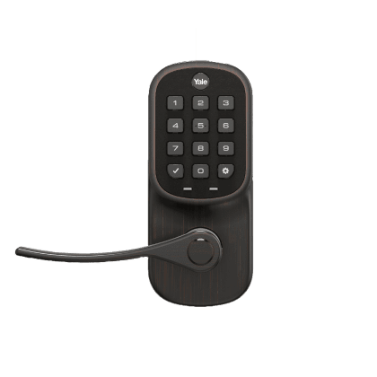 LMLEVPACK-OB Yale | Liftmaster Smart Keypad Lever in Oil Rubbed Bronze - ASAP Garage Door & Gate Repair